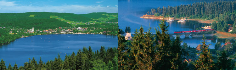 Titisee und Schluchsee im Schwarzwald